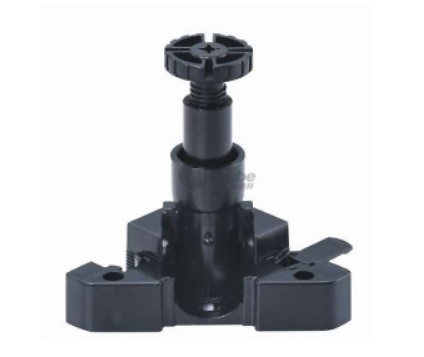 PATA PARA MUEBLE REGULABLE 80 A 180 MM NEGRO ABATIBLE 
