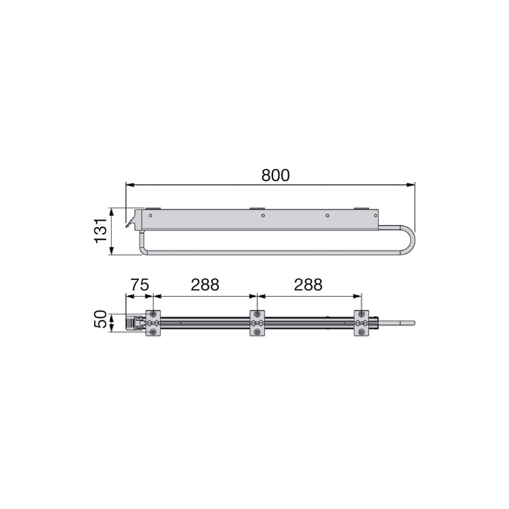PERCHA EXTRAIBLE TROMPETA 80 CMS DALK 