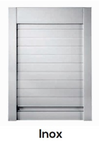 PERSIANA PVC BASICA COSTADO MUEBLE 16 MM EFECTO INOX 1500 600 16mm RULOX 1500 16mm 900 EFECTO INOX RULOX 