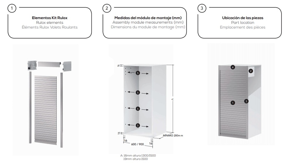 PERSIANA PVC Z-SMARTLIFT COSTADO MUEBLE 16 MM 