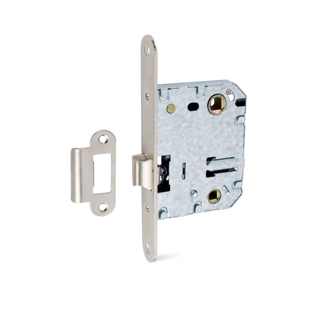 PICAPORTES CAJA TESA 134-U REVERSIBLE CON BLOQUEO EN GOLPE PARA MULETILLA A 70 MM 
