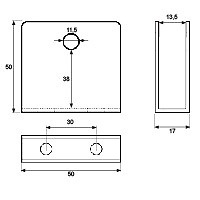 PINOXZA UNION LATERAL CB12 INOX 