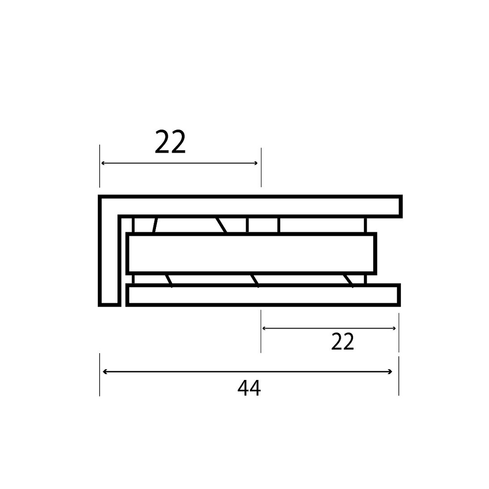 PINZA MAMPARA PARED-CRISTAL BSC15 