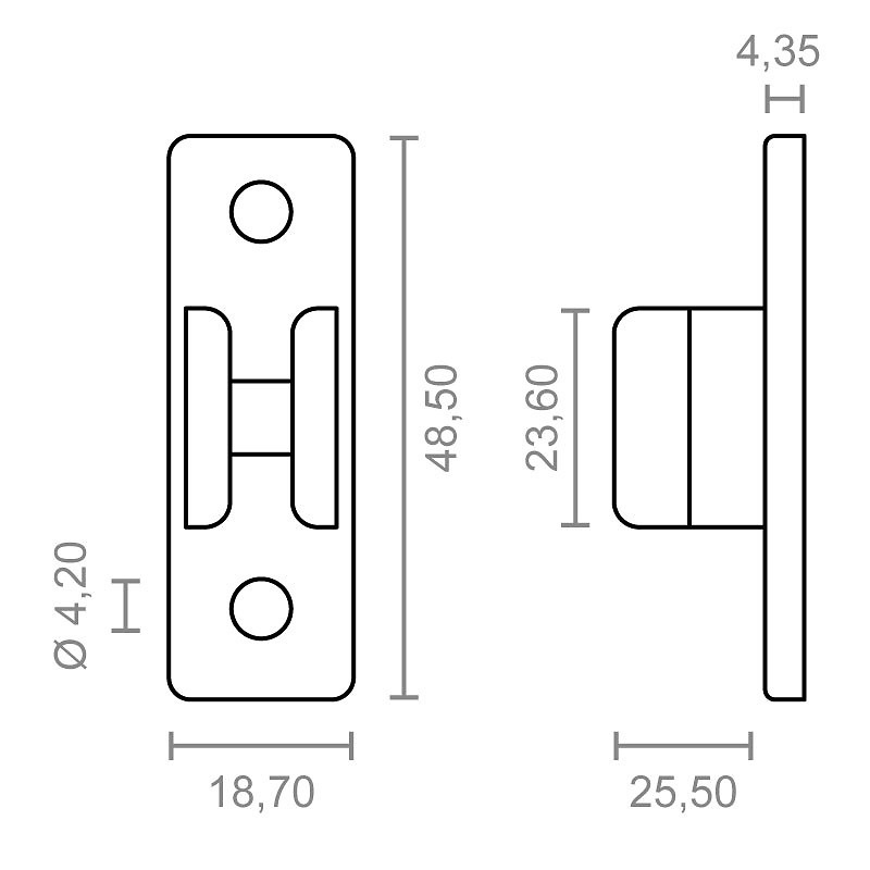 PINZA SUJECION MANIVELA TOLDO TLD07 NEGRO 48,5 255 18,7 NYLON 1 