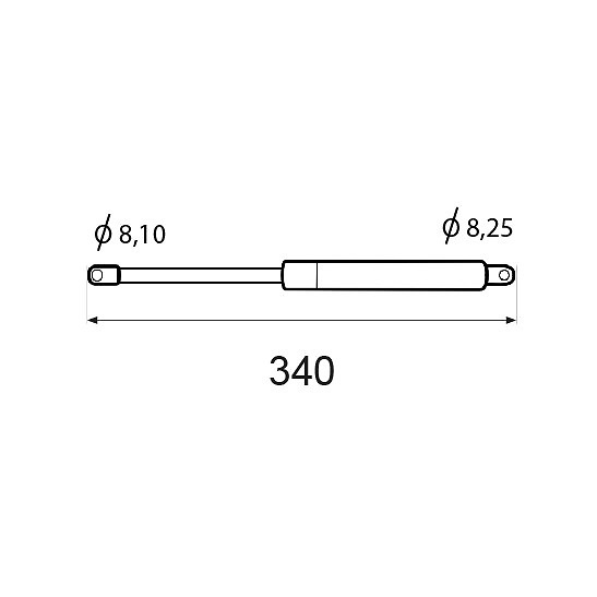 PISTON GAS CANAPE BCP04 NEGRO NEGRO 15 15 PISTON GAS CANAPE BCP4 350N NE 340 ACERO 1 