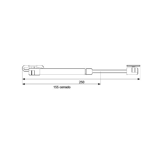 PISTON GAS ELEVABLE FRICCION BCP02 12kgs ALUMINIO 