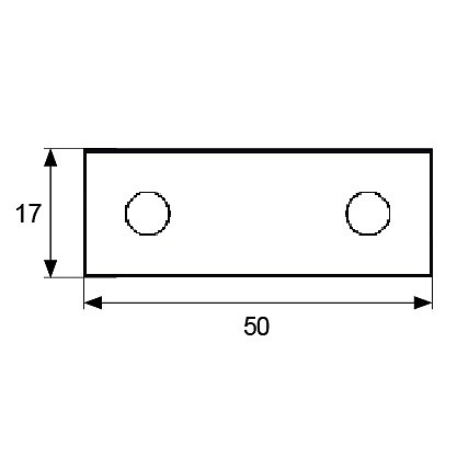 PLACA CARTELA PLC03 ZINCADO ZINCADO 2 50 CUADRADO 2 MM 17 ACERO 200 