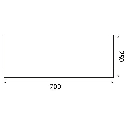 PLACA CIEGA PLP03 INOX INOX 1 250 1MM 700 ACERO INOXIDABLE 1 