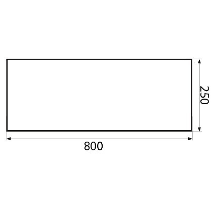 PLACA CIEGA PLP03 INOX INOX 1 250 1MM 800 ACERO INOXIDABLE 1 