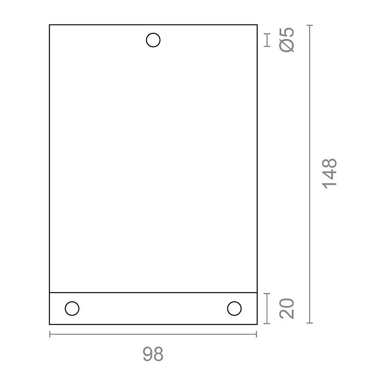PLACA PISA PUERTA PLP10 148x98mm 