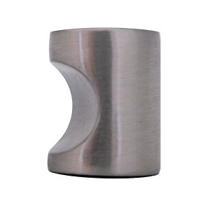 POMO ARMARIO MUESCA PA12 20mm NIQUEL SATINADO 