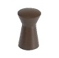 POMO MOD. GENA ALUMINIO MARRON CHOCOLATE 24 MM 16 MM 