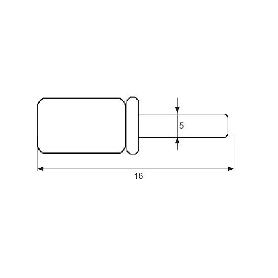 PORTAESTANTE ARANDELA PE03 4-5x16mm ZINCADO 