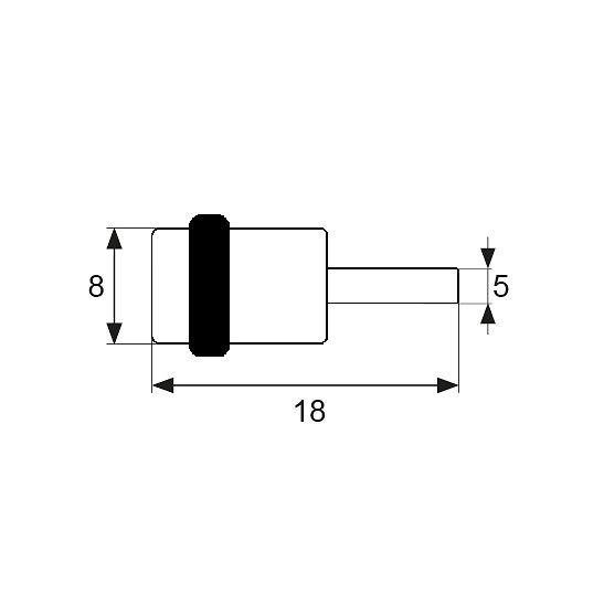 PORTAESTANTE REDONDO PE14 14x4x1/8mm 