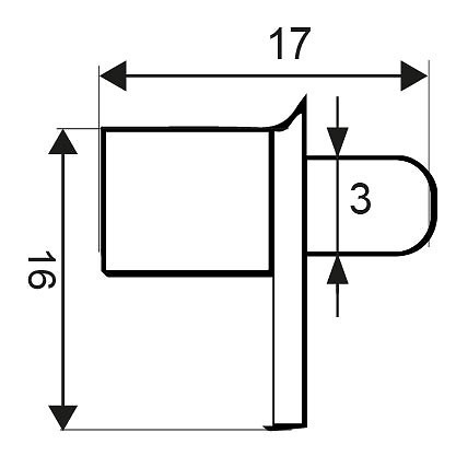 PORTAESTANTE SAFETY PE06 3 Y 5 MM 