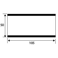 PORTAETIQUETAS MAGNETICO IM37 105x50mm NEGRO 