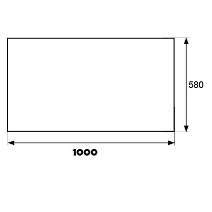 PROTECTOR FONDO FREGADERO PTR01 ALUMINIO PACK 10 UNID. ALUMINIO 30 580 1000 ALUMINIO 10 