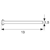 PUNTA LATON PNT02 LATONADO LATON 26 26 PUNTA LATON PNT2 1,5x13mm LT 13 LATON 1000 