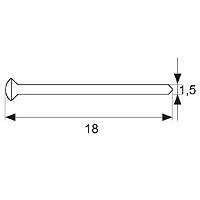 PUNTA LATON PNT02 LATONADO LATON 27 27 PUNTA LATON PNT2 1,5x18mm LT 18 LATON 1000 