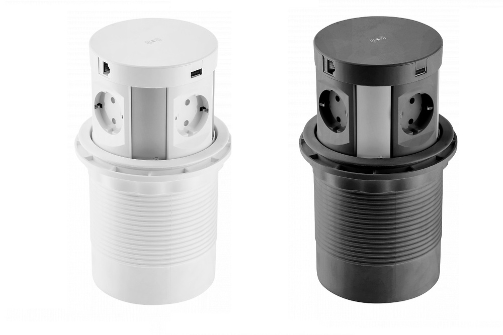 REGLETA PARA MESA DE TRABAJO COMFORT PLUS EMPOTRADO SUPERIOR INDUCCION CON CABLE DE ALIMENTACIÓN 