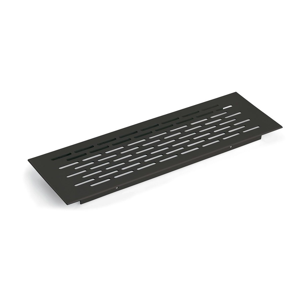 REJILLA VENTILACION ZOCALO NEGRO MATE 190X60MM ALUMINIO 225X70MM 2 UNID. 2 UNID. 415X60MM 450X70MM ALUMINIO NEGRO MATE 