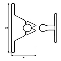 RETENEDOR PUERTA PARED RT05 