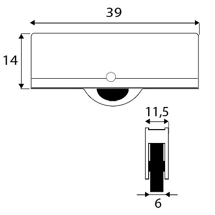 RODAMIENTO CO-22 RD33 ALUMINIO 