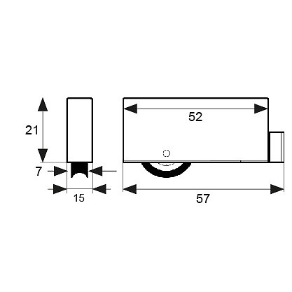 RODAMIENTO P-60 RD22 NEGRO 
