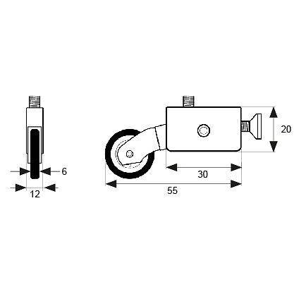 RODAMIENTO REGULABLE INASA 2000 RD34 ZINCADO 
