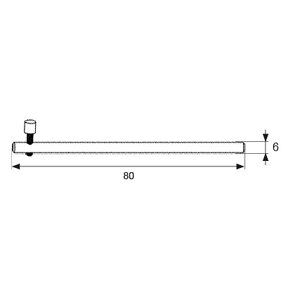 SEGURO PERSIANA PASADOR PR22 6x80mm BC 