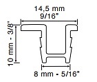 SERIE ROLL 22 DE KLEIN PARA 22 KG. BLANCO GUIA 3000 MM 22 kg MARRON GUIA 3000 MM 22 kg 