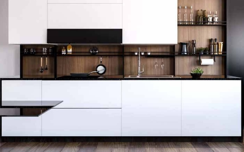 SISTEMA COMBO LINE SOPORTE ESTANTES ACCESORIOS NEGRO MATE 