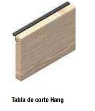 SISTEMA HANG ESTANTE COLGANTE BAJO MUEBLE NEGRO MATE NEGRO MATE/ROBLE TABLA DE CORTE 204 MM 300 MM 48 MM MADERA/ALUMINIO 