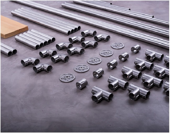 SISTEMA MODULAR CONECTORES CONNECT SYSTEMS PLUMBING ACERO INOX ACABADO RAW 