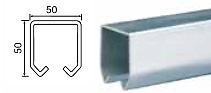 SISTEMA PERFIL K150/300 KG ZINCADO GUIA 3000 MM 5000 MM GUIA ZINCADO 