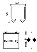SISTEMA PERFIL K150/300 KG 
