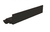 SISTEMA TRIGA SLIM ESTANTE COLGANTE PARED NEGRO MATE NEGRO MATE ADAPATADOR PARA ACCESORIOS ** 26 MM 100 MM 33 MM 