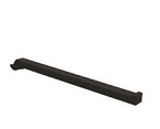SISTEMA TRIGA SLIM ESTANTE COLGANTE PARED NEGRO MATE NEGRO MATE GANCHO PORTASARTEN 15 MM 10 170 MM 