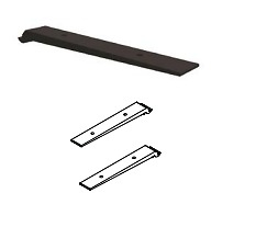 SISTEMA TRIGA SLIM ESTANTE COLGANTE PARED NEGRO MATE NEGRO MATE JUEGO SOPORTES ESTANTE CUALQUIER MATERIAL ATORNILLAR 16 MM 30 MM 207 MM 