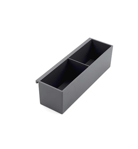 SISTEMA TRIGA SLIM ESTANTE COLGANTE PARED NEGRO MATE NEGRO MATE PORTAESPECIAS 75 MM 260 MM 75 MM 