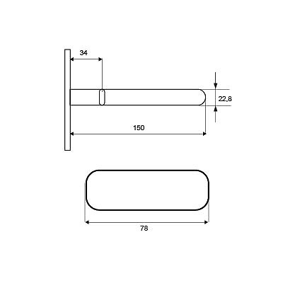 SOPORTE BALDA OCULTO SB01 150mm ZINCADO 