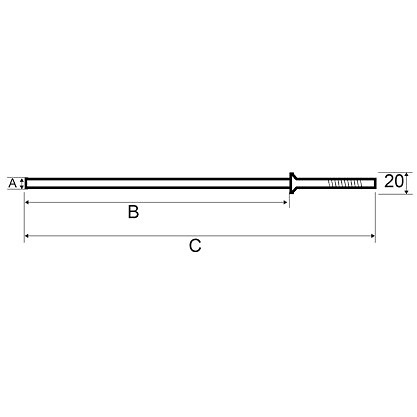 SOPORTE BALDA OCULTO SB04 ZINCADO ZINCADO 20 20 173 ACERO 20 