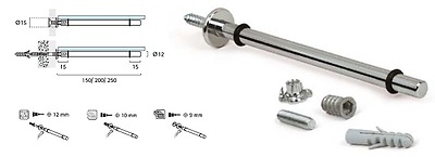 PACK 10 UNID. SOPORTE ESTANTE CRISTAL 