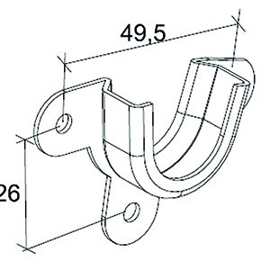 SOPORTE PARA RODAMIENTO PR15 28mm ZINCADO 