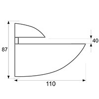 SOPORTE PELICANO SP07 110x87mm 