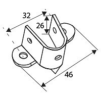 SOPORTE PINCHO PR14 ZINCADO 