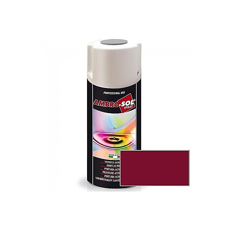 SPRAY PINTURA ACRILICO CARTA RAL RAL 3004 ROJO PURPURA 400 ML 