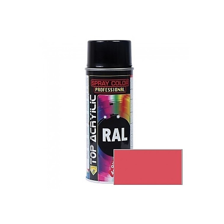 SPRAY PINTURA ACRILICO CARTA RAL RAL 3017 ROJO ROSADO 400 ML 