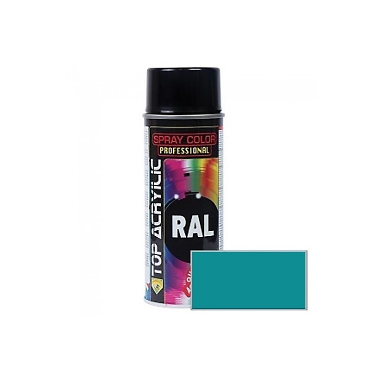 SPRAY PINTURA ACRILICO CARTA RAL RAL 5018 AZUL TURQUESA 400 ML 