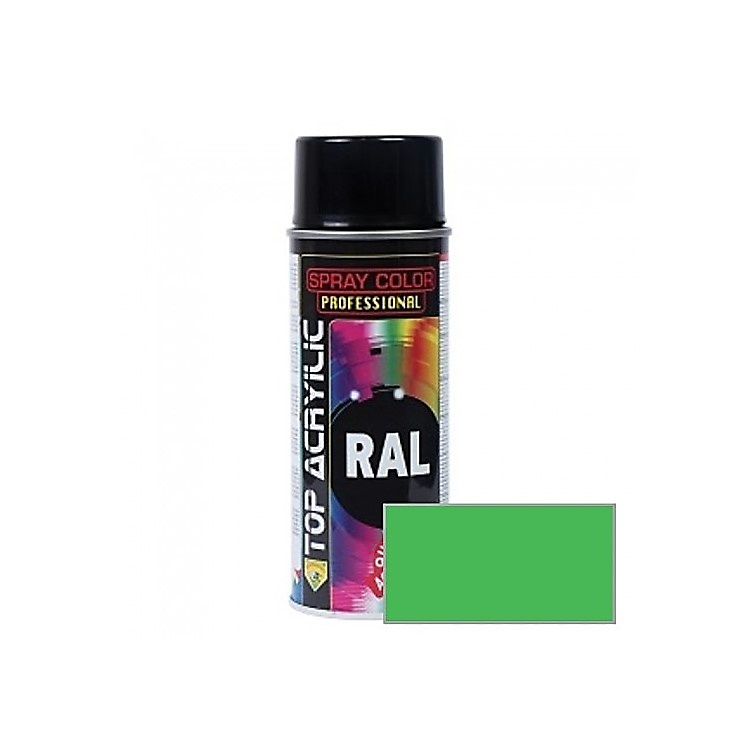 SPRAY PINTURA ACRILICO CARTA RAL RAL 6018 VERDE AMARILLEN 400 ML 